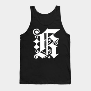 Silver Letter K Tank Top